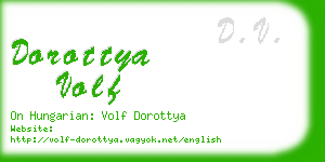 dorottya volf business card